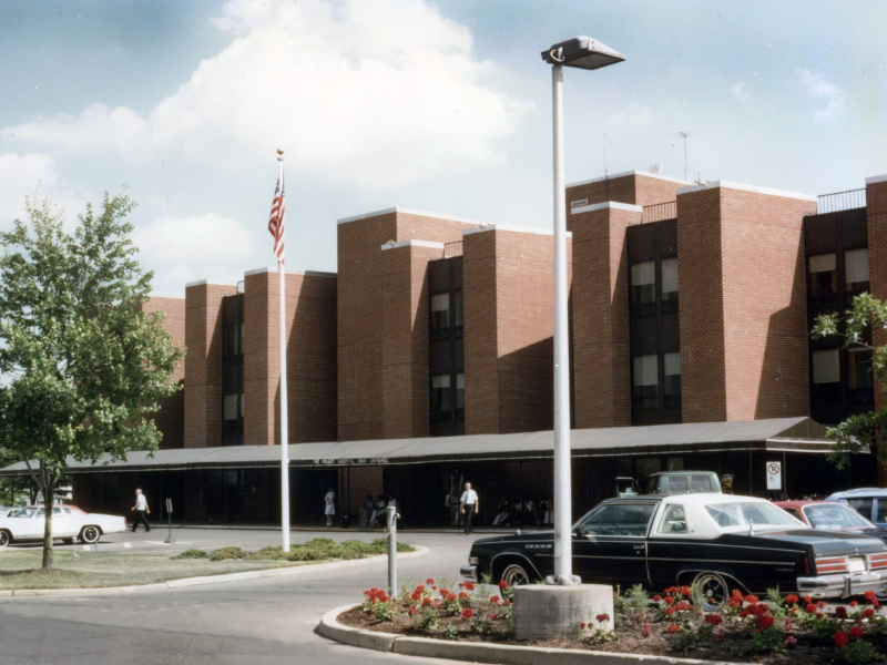 The Valley Hospital — Bergen Wing — The Valley Hospital in Ridgewood, New Jersey. A view of the hospital exterior, not specifically the 1972 Bergen Wing under construction.