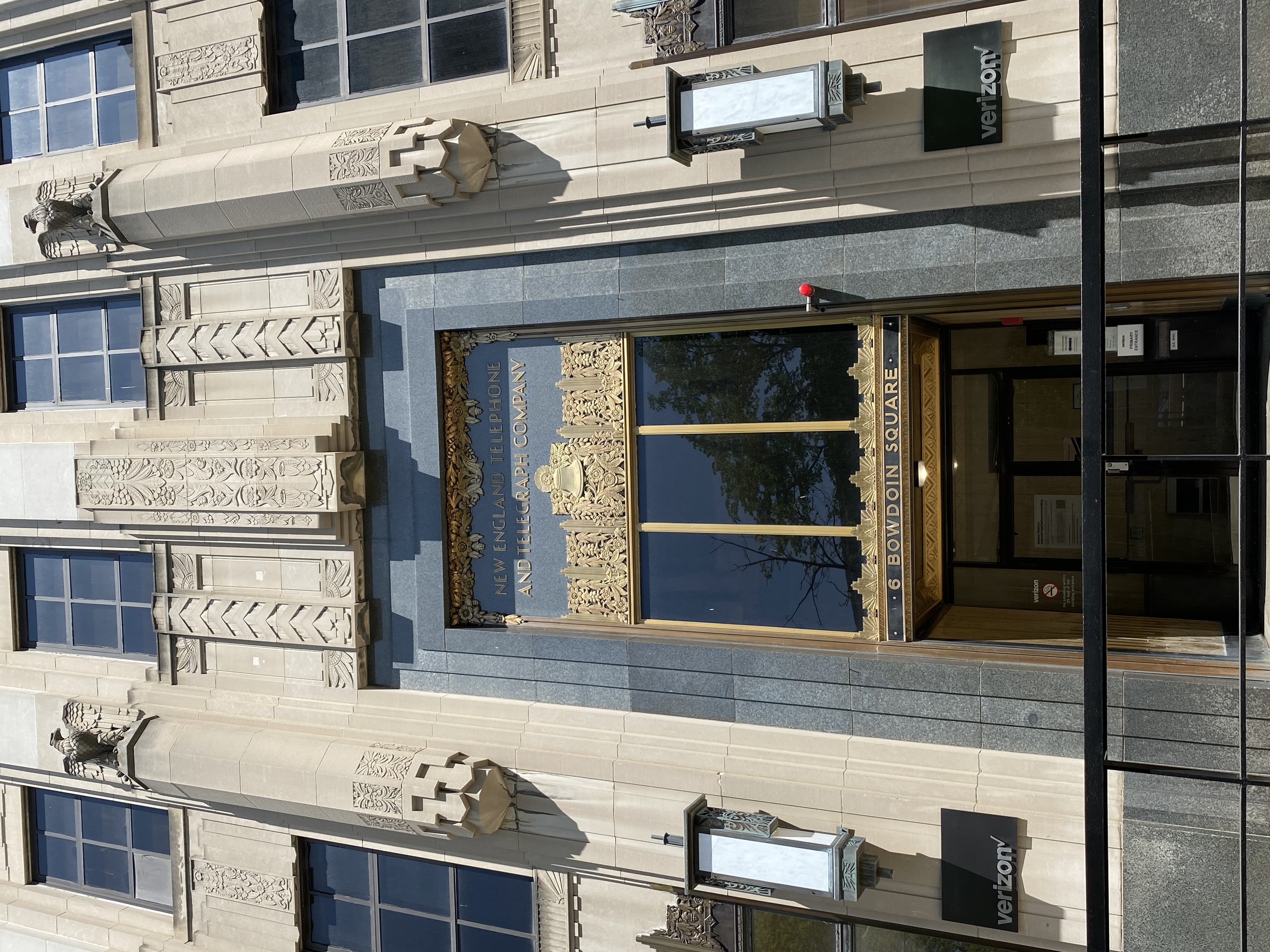 New England Telephone Building — 185 Franklin Street — The New England Telephone building at 185 Franklin Street, Boston, photographed in 2023.