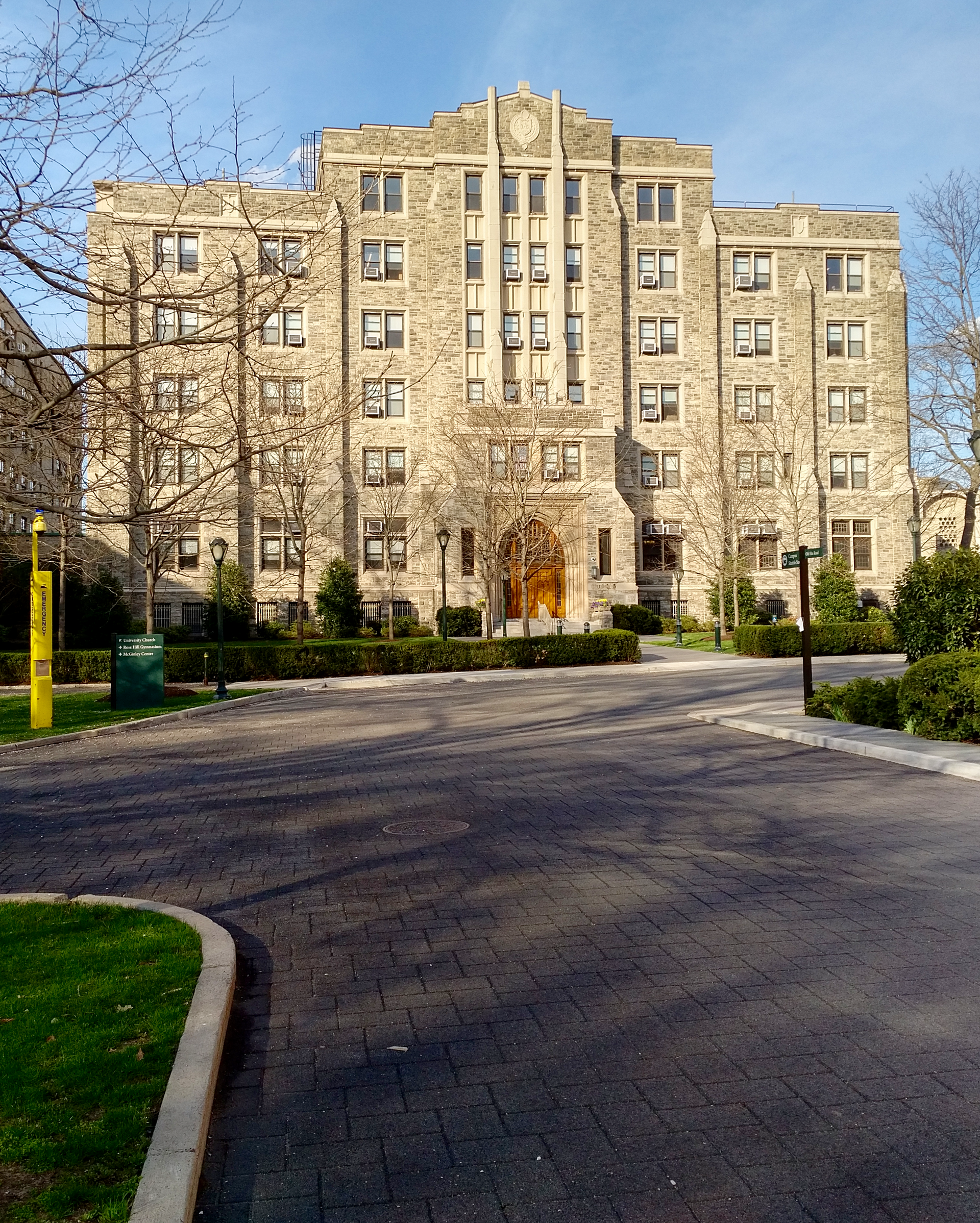 Loyola Hall / Peter Faber Wing, Fordham University — Loyola Hall at Fordham University. Photographed in 2017; a current view, not a construction-period photograph.
