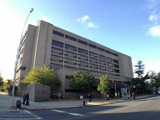 St. Mary's Hospital of Brooklyn — 170 Buffalo Avenue replacement building (very strong 1977 match) — The shuttered former St. Mary's Hospital, 170 Buffalo Avenue, Brooklyn, October 2014.