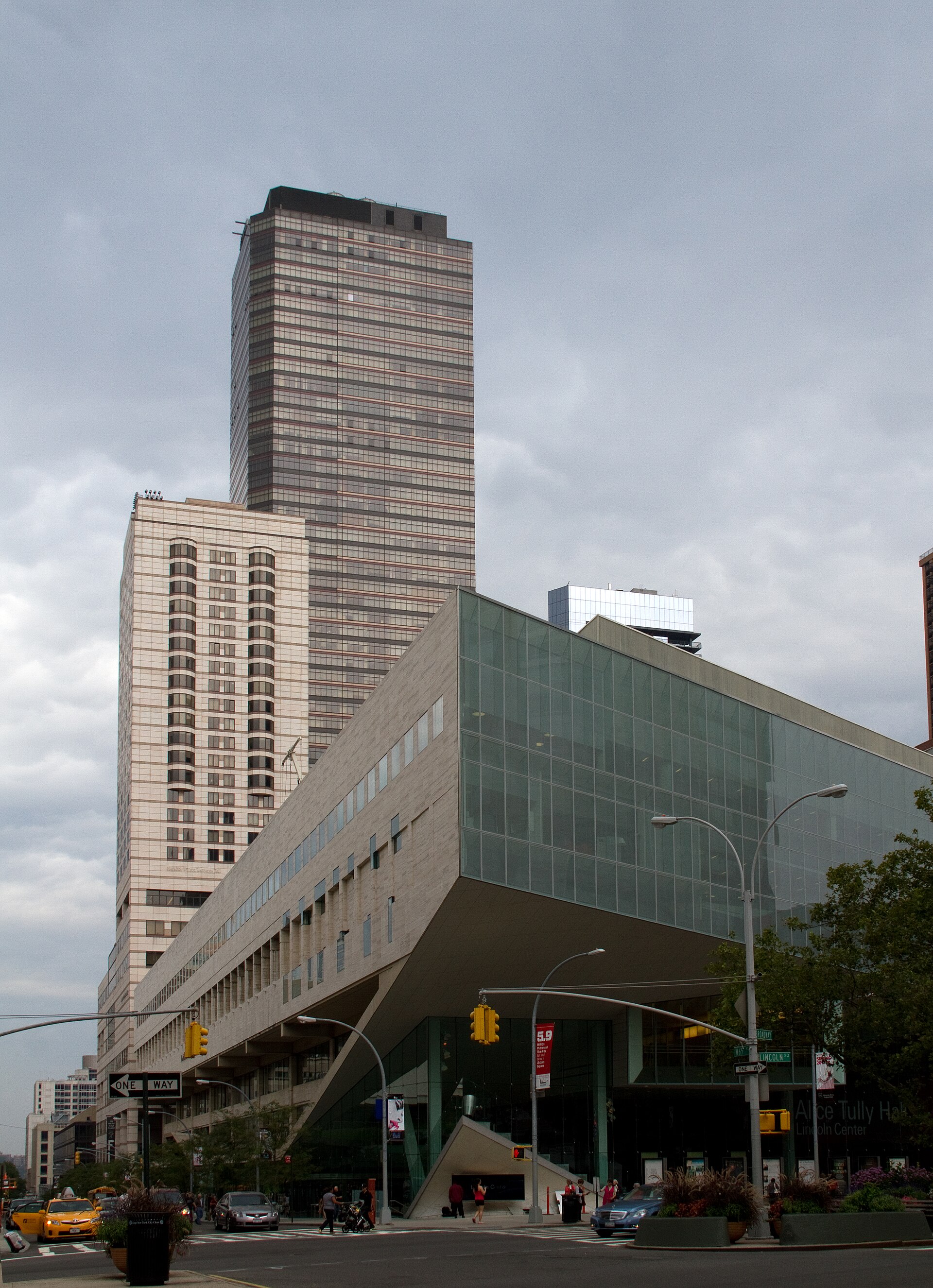 Three Lincoln Center / Samuel B. & David Rose Building complex — Lincoln Center Towers construction — Corner of Lincoln Square. Photographed in 2011; a current view, not a construction-period photograph.