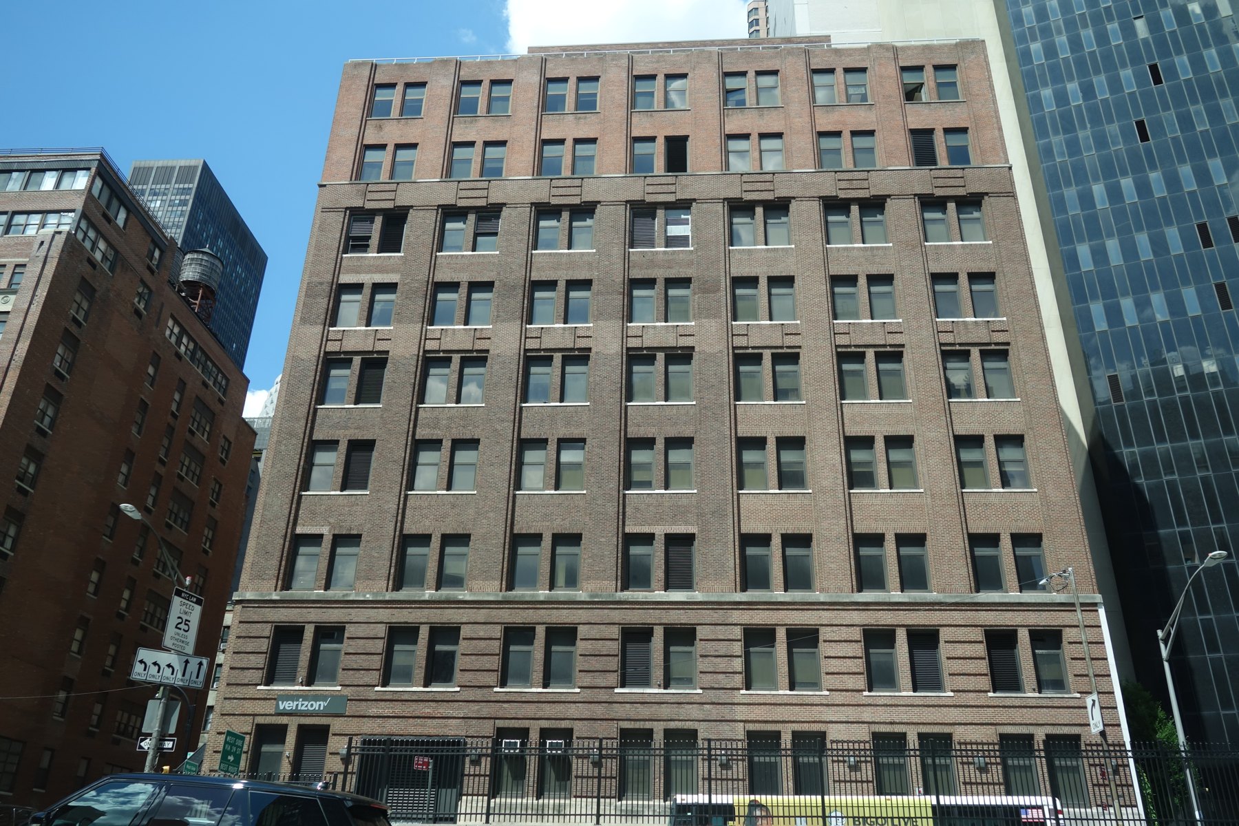 New York Telephone Murray Hill central-office complex — leading candidate — 221 East 37th Street, the leading Murray Hill central-office candidate, photographed in 2021.