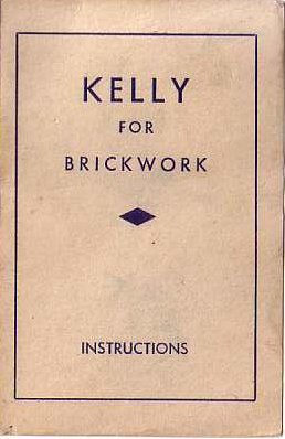 Cover of the printed John B. Kelly, Inc. trade card reading Kelly for Brickwork