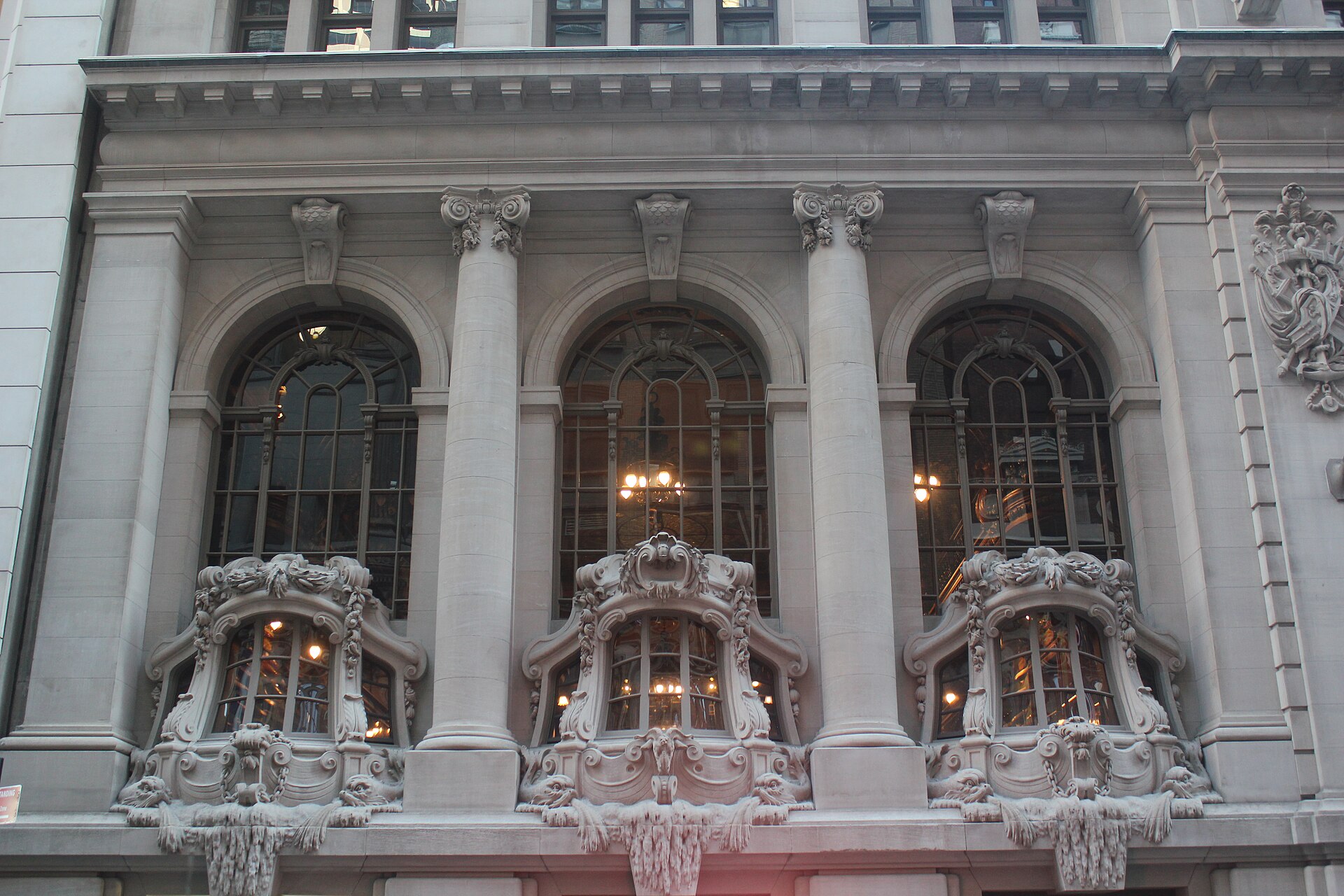 New York Yacht Club, 44th Street Clubhouse — The New York Yacht Club Building at 37-41 West 44th Street in Manhattan, New York, seen in October 2022. Photographed in 2022; a current view, not a construction-period photograph.