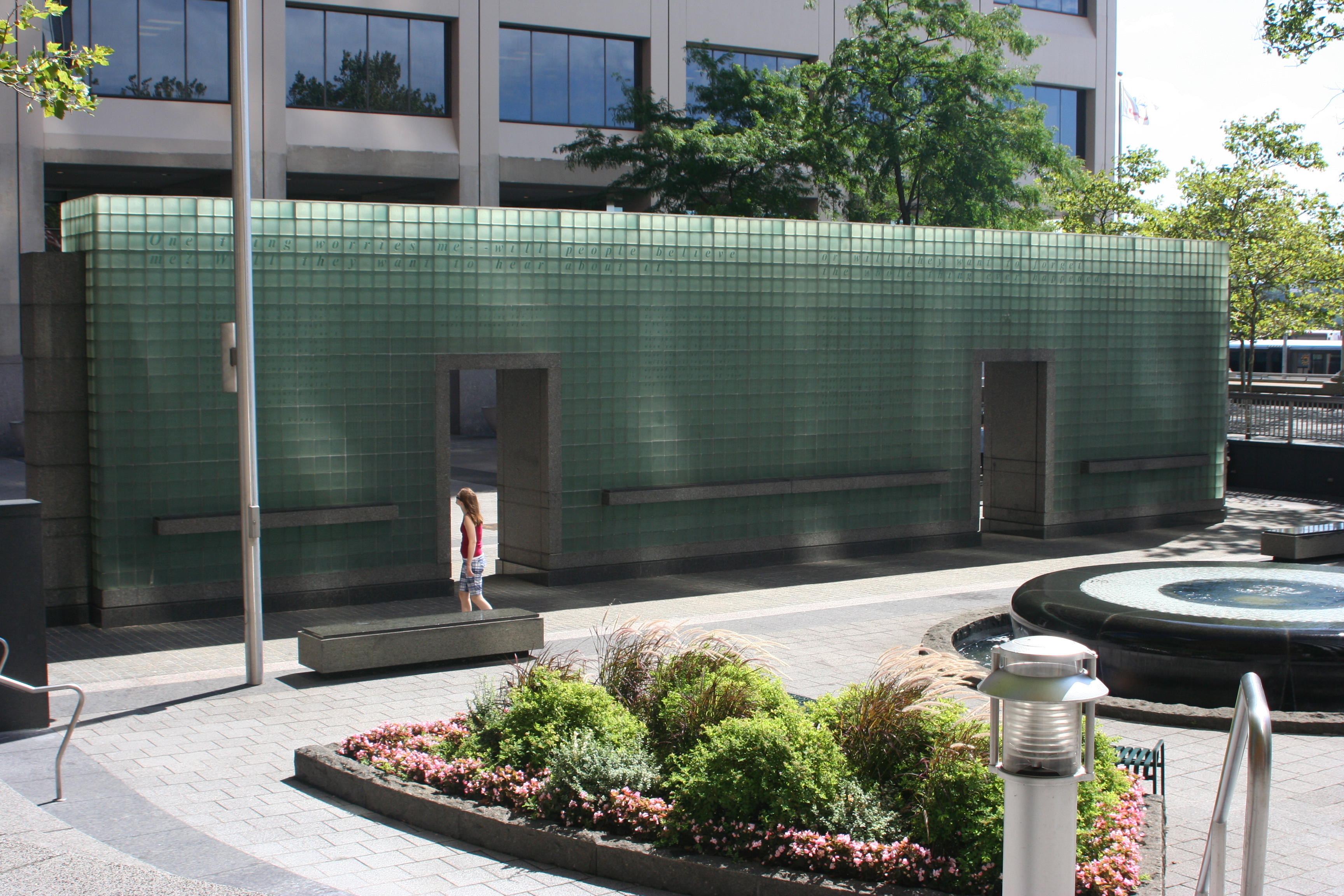 New York City Vietnam Veterans Memorial / Vietnam Veterans Plaza — The New York City Vietnam Veterans Memorial on Water Street, photographed in 2008.