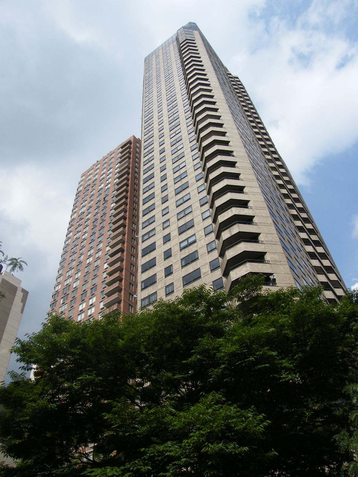 Dag Hammarskjold Tower — Dag Hammarskjold Tower rising above East 47th Street, photographed in 2008.