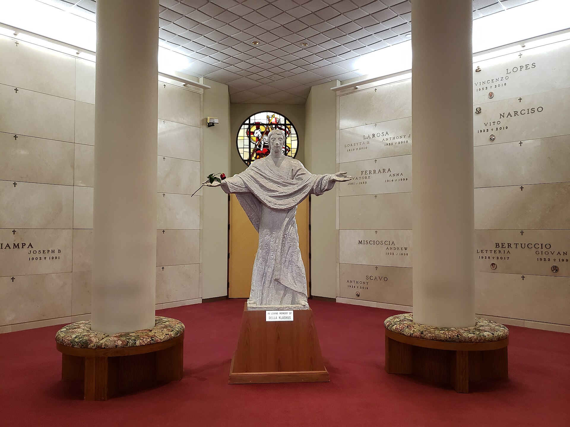 Resurrection Mausoleum, St. John Cemetery — Resurrection Mausoleum at the St. John Cemetery, Queens‎. Photographed in 2020; a current view, not a construction-period photograph.