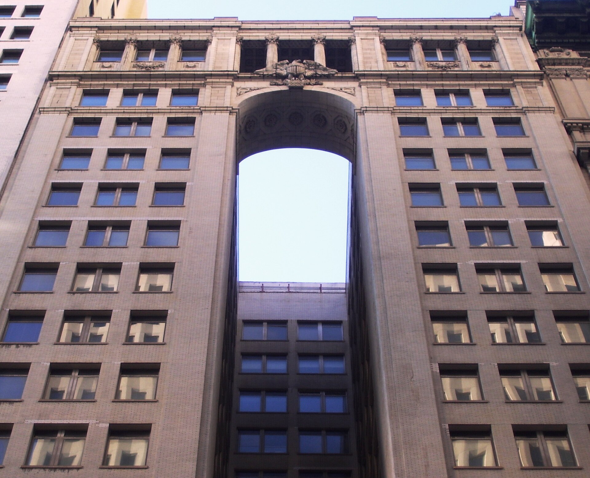 American Bureau of Shipping headquarters renovation — 65 Broadway — The American Express Company Building at 65 Broadway between Morris Street and Rector Street in the Financial District of Manhattan, New York City was built in 1914-1917 and was designed by James…. Photographed in 2012; a current view, not a construction-period photograph.